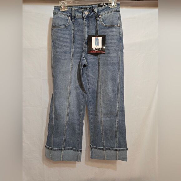 Denim - NWT - Refine Los Angeles Cuffed Wide Leg Jeans